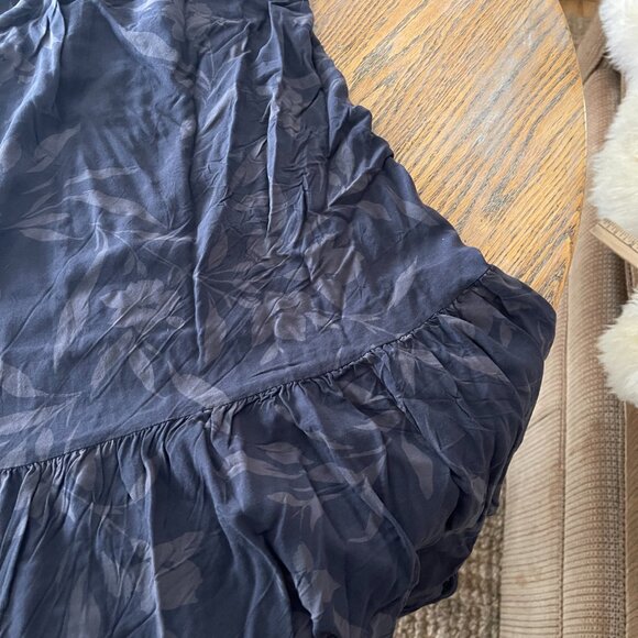 Z SUPPLY Lido Midi rayon gray floral print dress/adj strap /super condition/XL - Picture 5 of 9